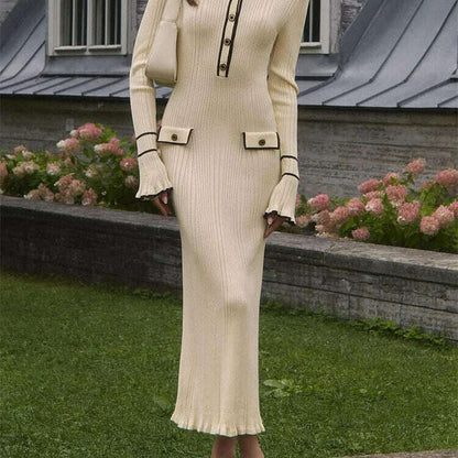 Ruffled Fashion Knit Dress