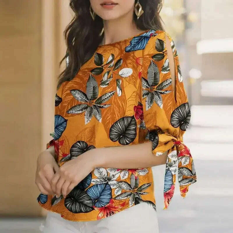 ZANZEA Casual Polka Dots Blouse: Half Sleeve, O-Neck, Oversize Tunic - D&M Boutique 