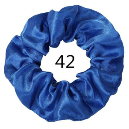 Vintage Satin Scrunchies Hair Bands for Women