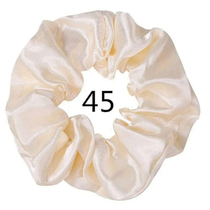 Vintage Satin Scrunchies Hair Bands for Women