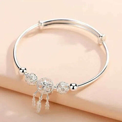 Luxury 925 Sterling Silver Star Beaded Bracelet for Women - D&M Boutique