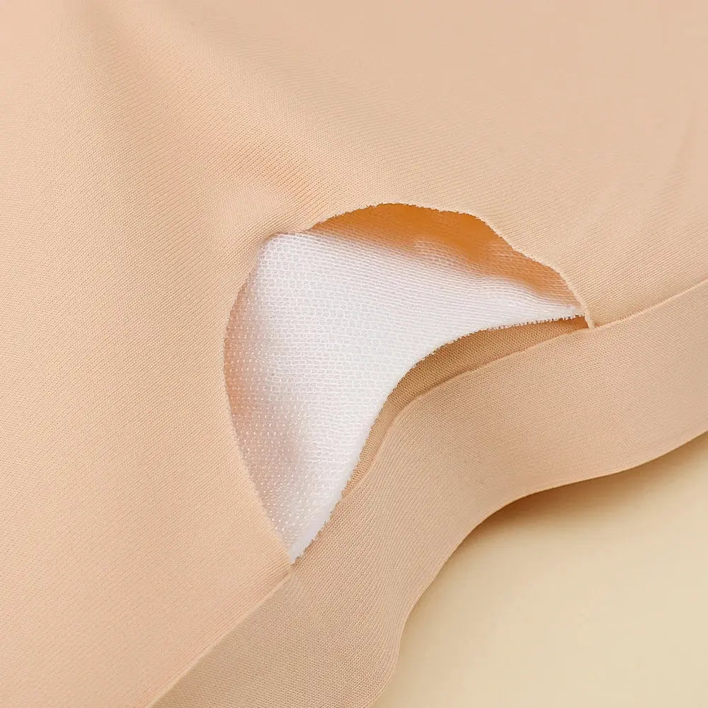 Ice Silk Strapless Bra: Seamless Crop Tube Top Bralette for Women - D&M Boutique