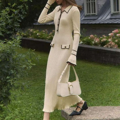 Ruffled Fashion Knit Dress