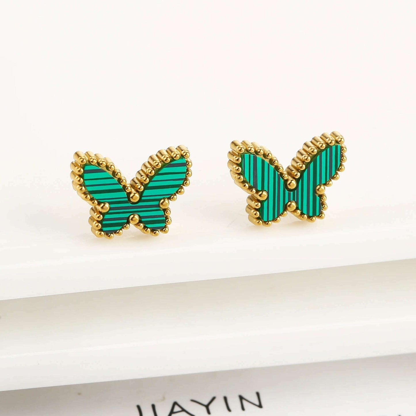 Hot Sale Luxury Stainless Steel Insect Butterfly Bracelet Simple for Woman Casual Holiday Party Jewelry Accessories Clover