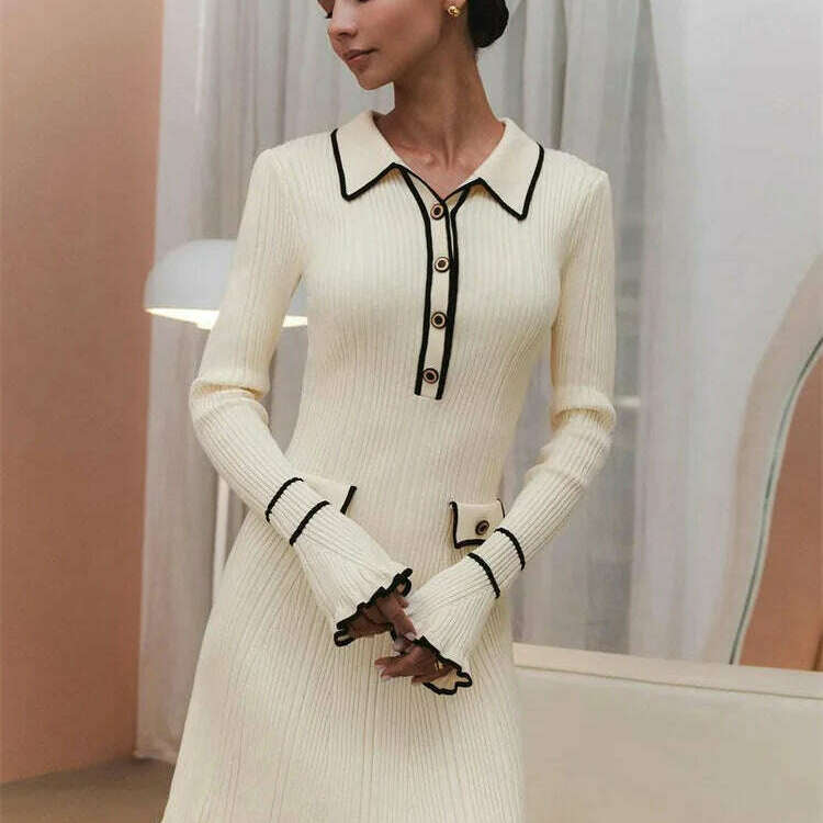 Ruffled Fashion Knit Dress