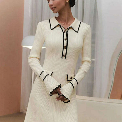 Ruffled Fashion Knit Dress