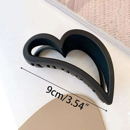 Large Black Letter Hair Clip