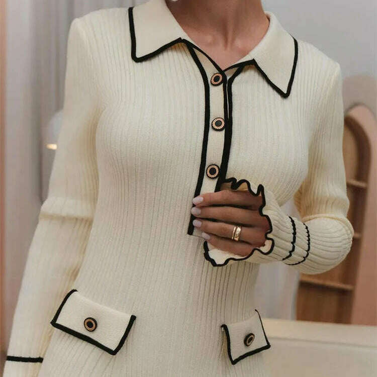 Ruffled Fashion Knit Dress