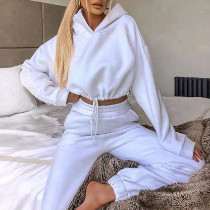 2024 Women's Casual Tracksuit, Hooded Sweatshirt & Pants Set