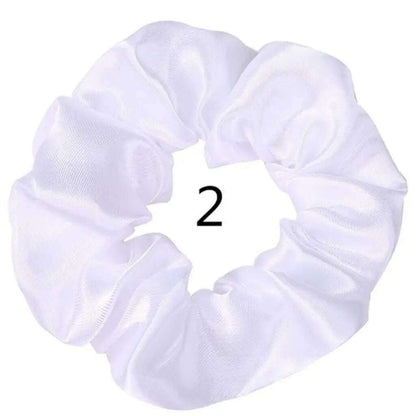 Vintage Satin Scrunchies Hair Bands for Women