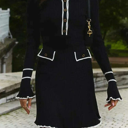 Ruffled Fashion Knit Dress