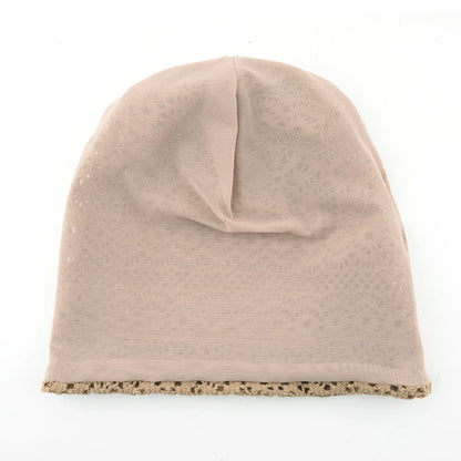 Women's Knitted Lace Lightweight Slouchy Hat Spring Summer Breathable Elegant Design Beanie For Lady Outdoor Casual Outfits