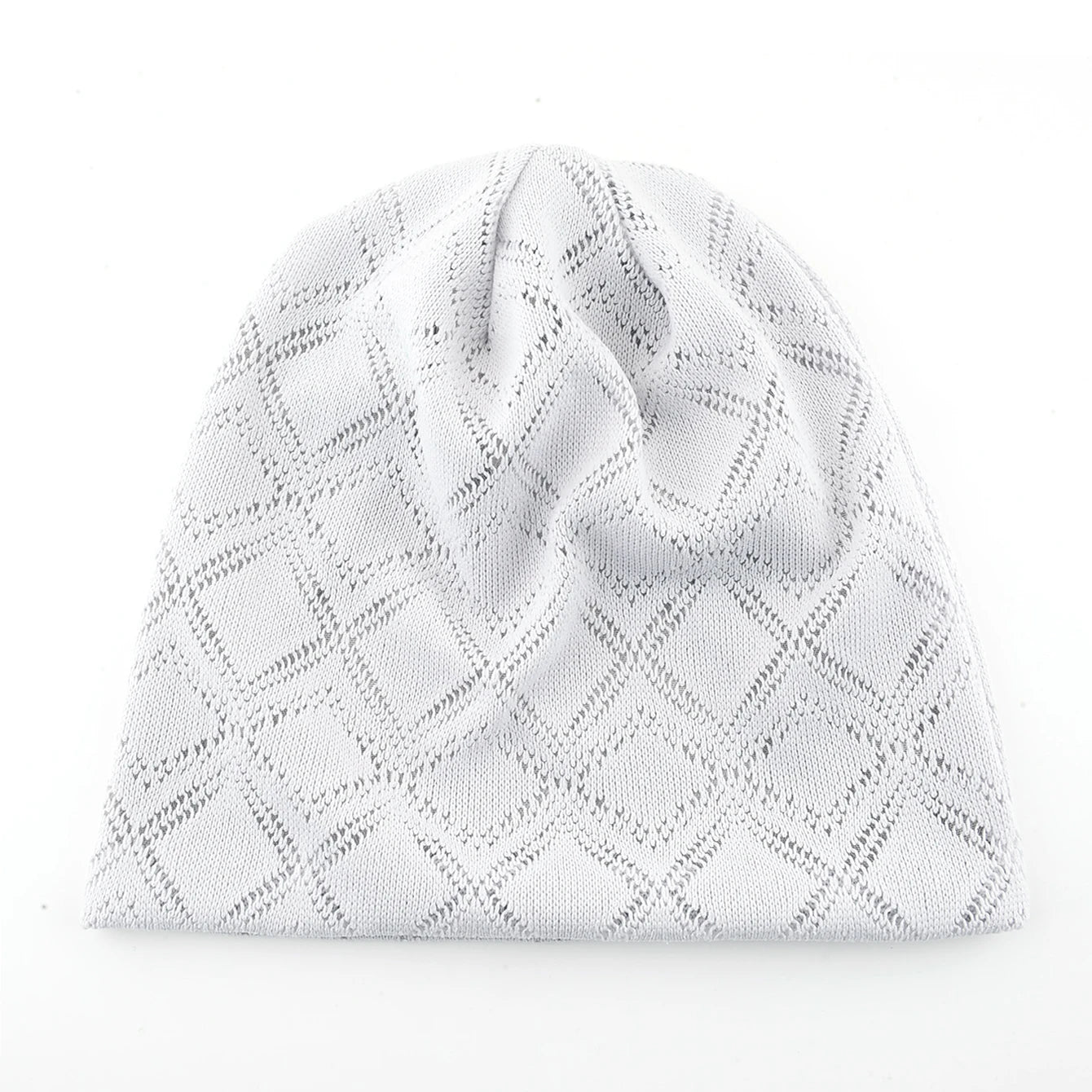 Women's Knit Diamond Mesh Slouchy Beanie Breathable Spring Summer Hat Lightweight Casual Outdoor Beanies Soft Sleep Bonnet Cap