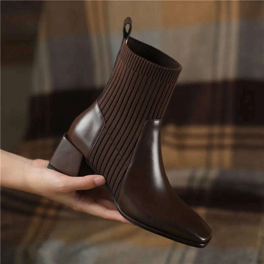 2024 Women’s Slip-on Platform Sock Boots