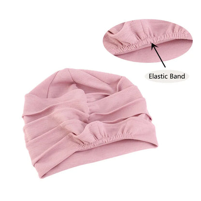 Women Slouch Beanie Chemo Cap Solid Color Bonnet Inner Hijabs Cap Muslim Head Wraps Femme Wrap Head Elastic Turban Hat