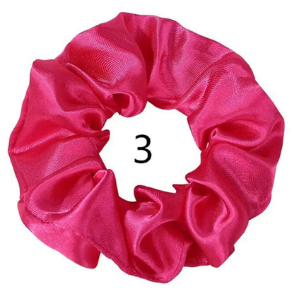 Vintage Satin Scrunchies Hair Bands for Women