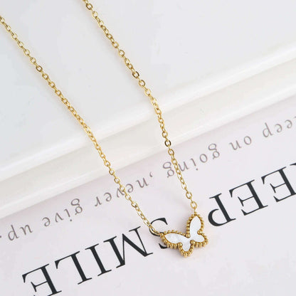 Hot Sale Luxury Stainless Steel Insect Butterfly Bracelet Simple for Woman Casual Holiday Party Jewelry Accessories Clover