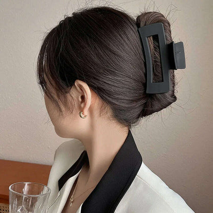 Large Black Letter Hair Clip.