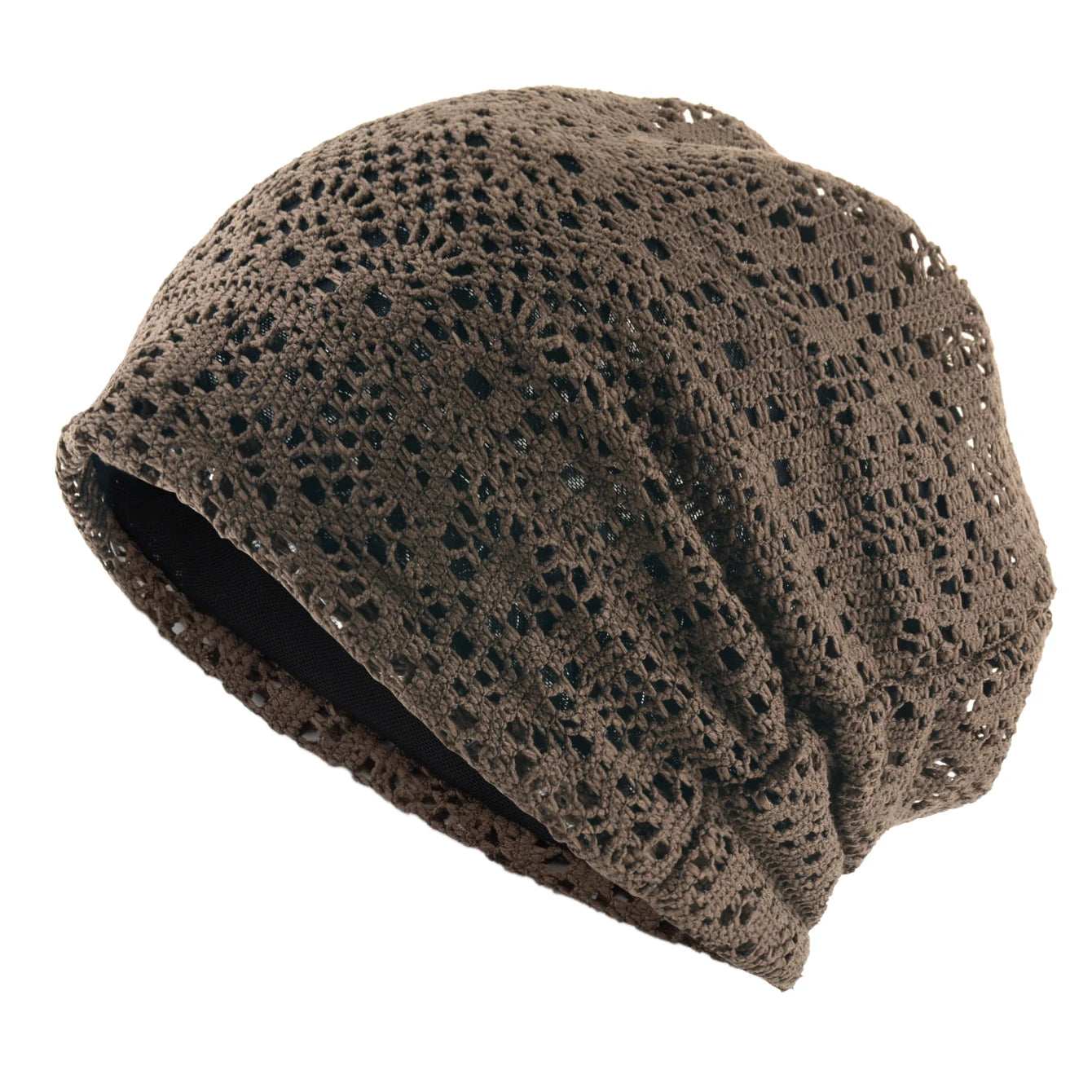 Women's Knitted Lace Lightweight Slouchy Hat Spring Summer Breathable Elegant Design Beanie For Lady Outdoor Casual Outfits
