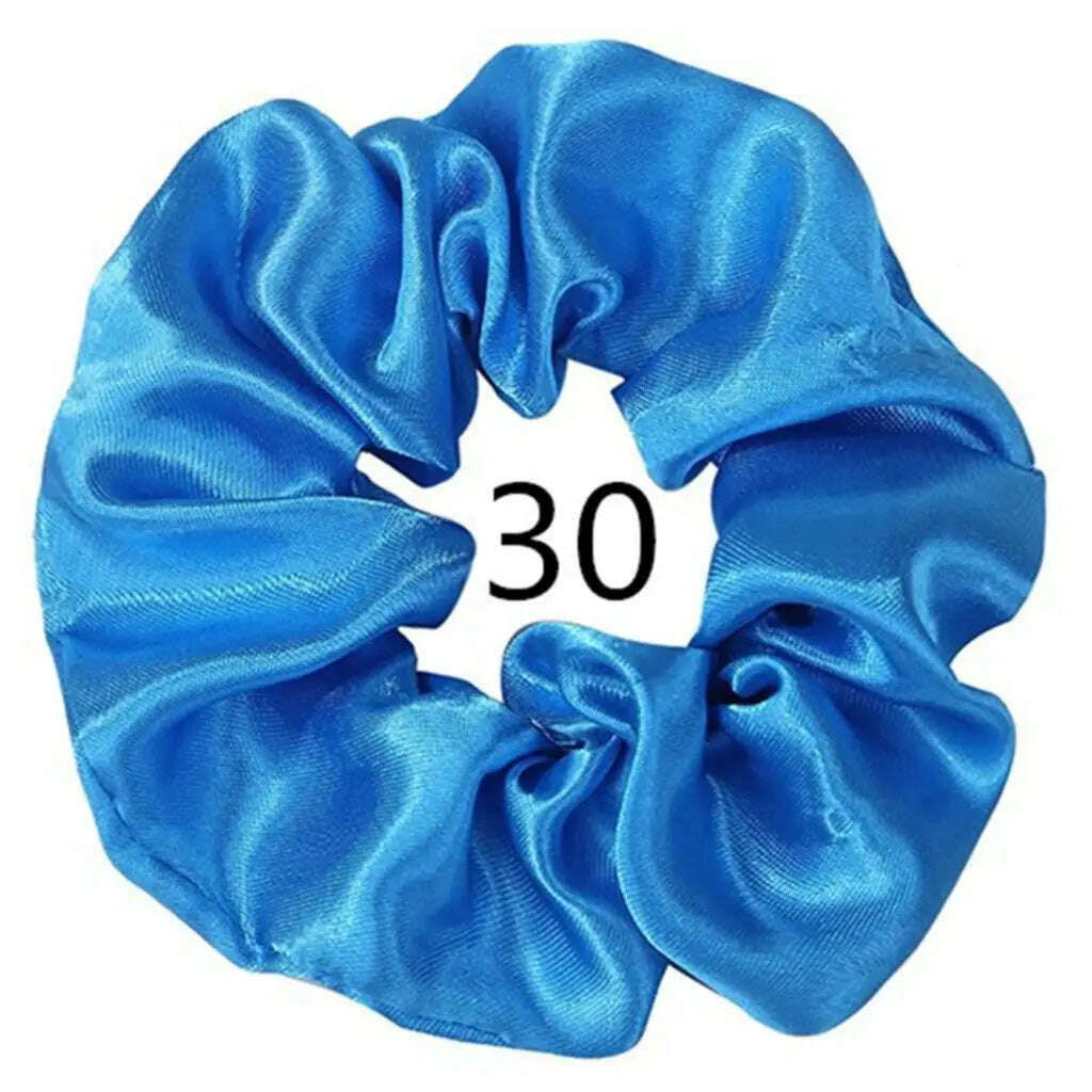 Vintage Satin Scrunchies Hair Bands for Women