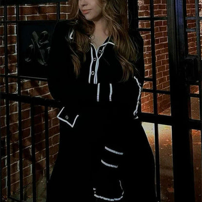 Ruffled Fashion Knit Dress