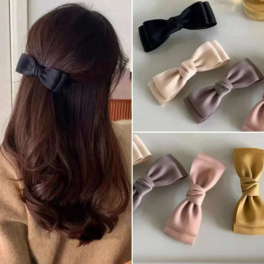 Korean Fashion Bow Spring Hair Clips