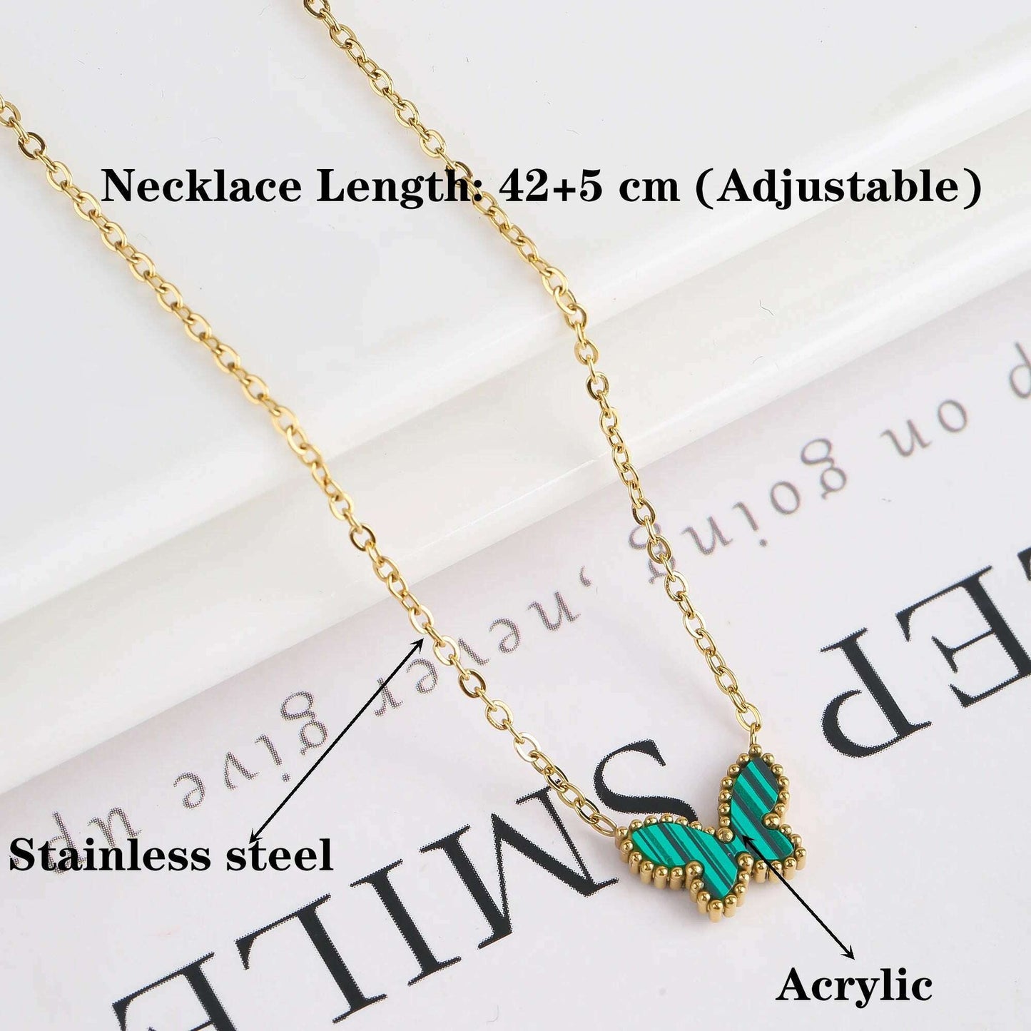Hot Sale Luxury Stainless Steel Insect Butterfly Bracelet Simple for Woman Casual Holiday Party Jewelry Accessories Clover