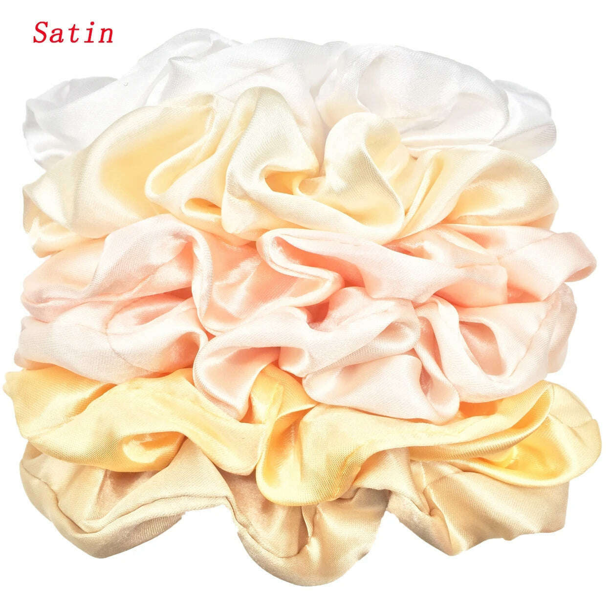 Vintage Satin Scrunchies Hair Bands for Women