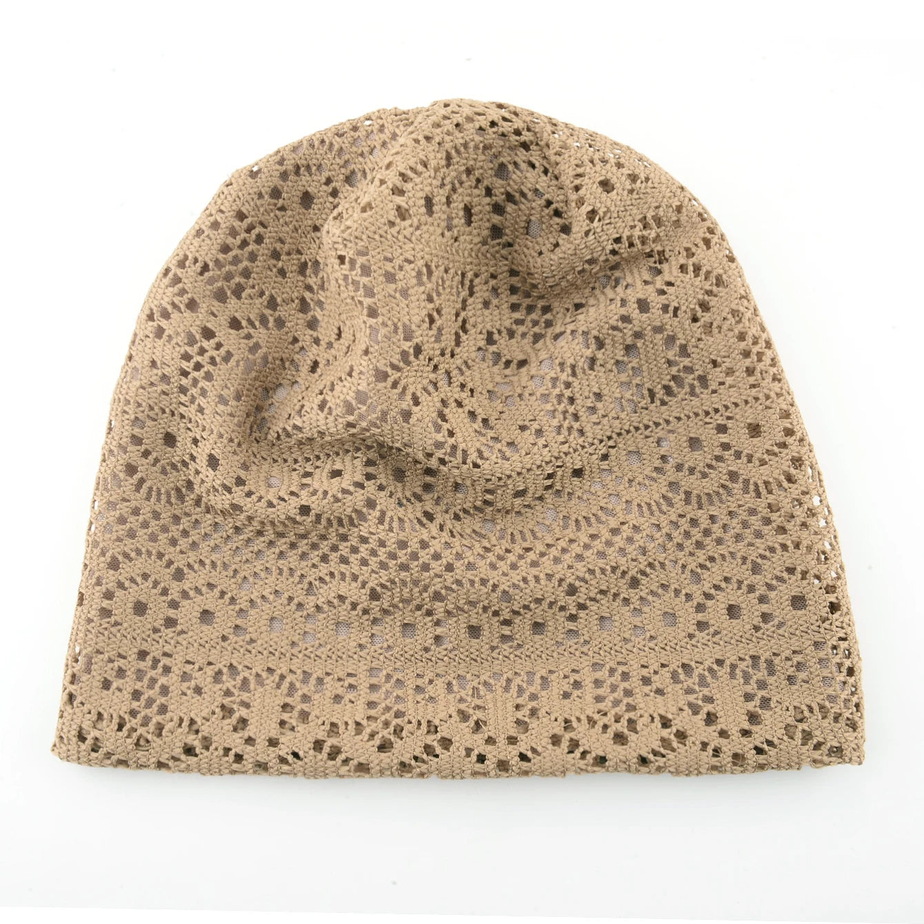 Women's Knitted Lace Lightweight Slouchy Hat Spring Summer Breathable Elegant Design Beanie For Lady Outdoor Casual Outfits