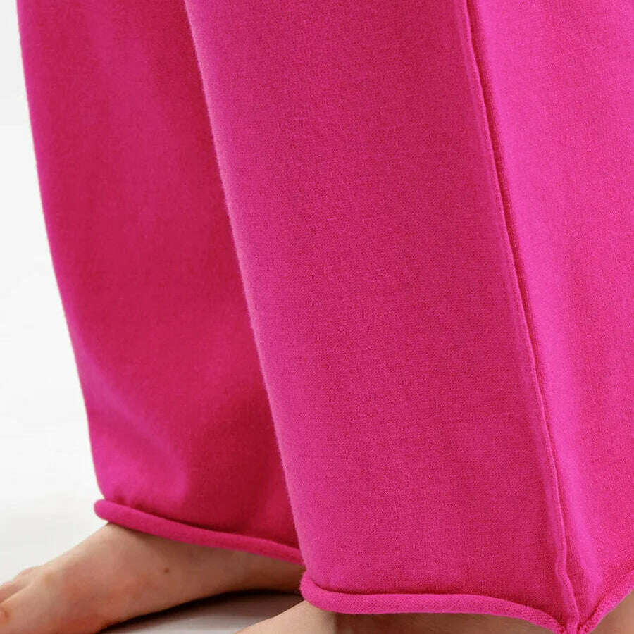 Winter Women's Knit Tracksuit, High Collar Pullover & Pants - D&M Boutique