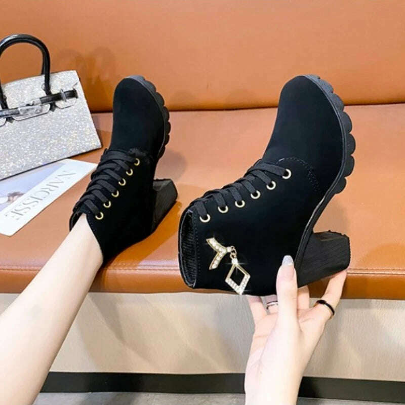 2024 Women’s Lace-up Ankle Boots