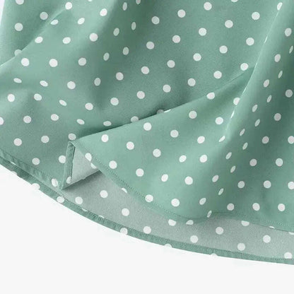 ZANZEA Casual Polka Dots Blouse: Half Sleeve, O-Neck, Oversize Tunic - D&M Boutique 