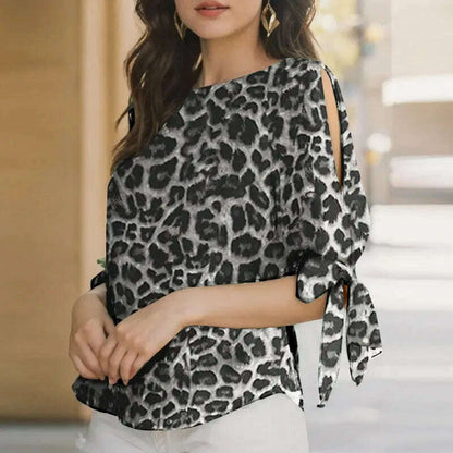 ZANZEA Casual Polka Dots Blouse: Half Sleeve, O-Neck, Oversize Tunic - D&M Boutique 