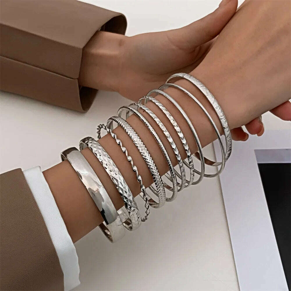 Fashion Stainless Steel Twist Bracelets for Women & Men - D&M Boutique