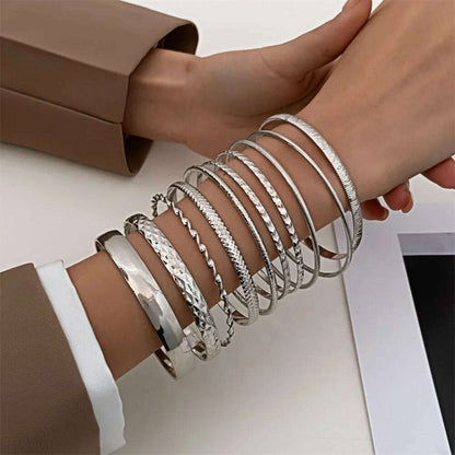 Fashion Stainless Steel Twist Bracelets for Women & Men - D&M Boutique