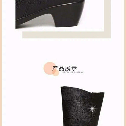 SBIP Mid-Calf Leather Boots