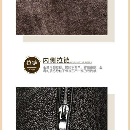 SBIP Mid-Calf Leather Boots
