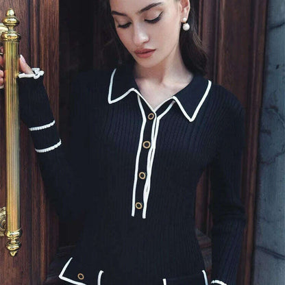 Ruffled Fashion Knit Dress