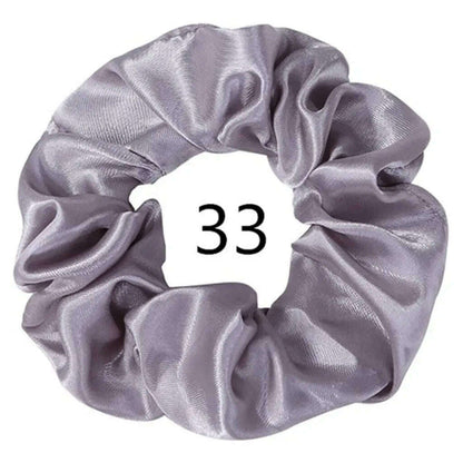 Vintage Satin Scrunchies Hair Bands for Women