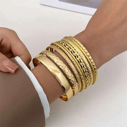 Fashion Stainless Steel Twist Bracelets for Women & Men - D&M Boutique