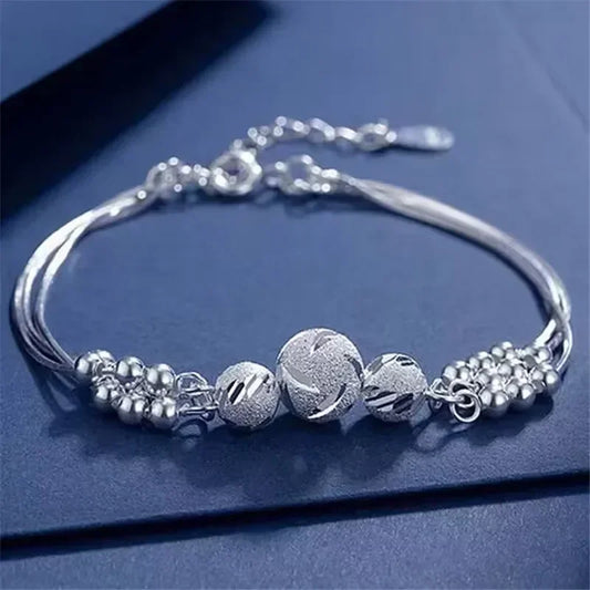 Luxury 925 Sterling Silver Adjustable Bracelet for Women