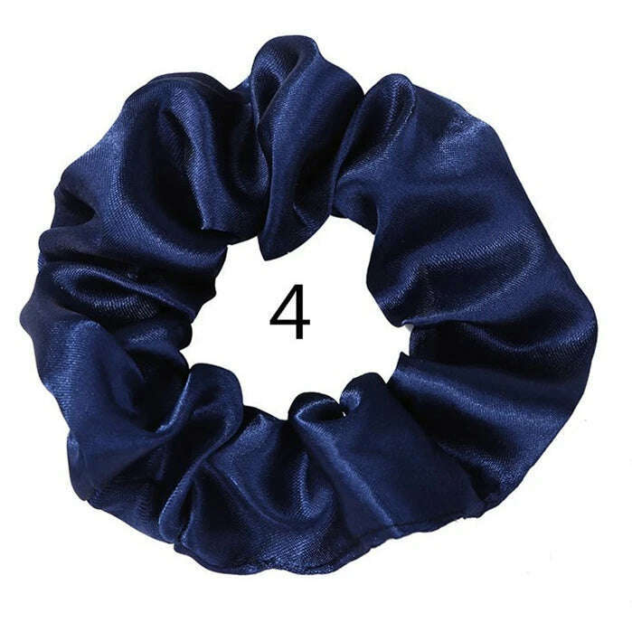 Vintage Satin Scrunchies Hair Bands for Women