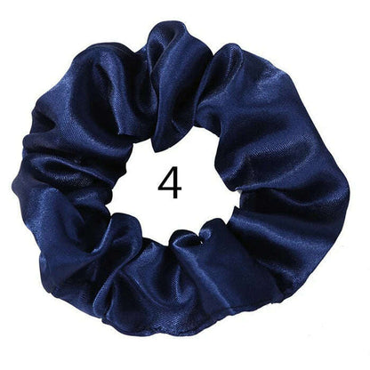Vintage Satin Scrunchies Hair Bands for Women