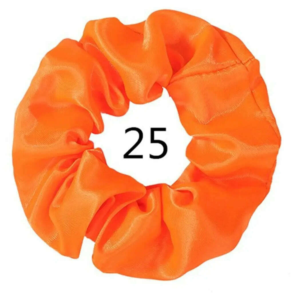 Vintage Satin Scrunchies Hair Bands for Women