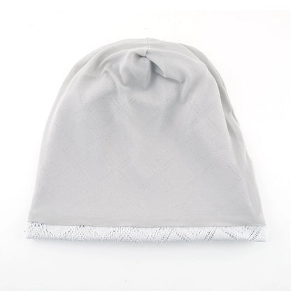 Women's Knit Diamond Mesh Slouchy Beanie Breathable Spring Summer Hat Lightweight Casual Outdoor Beanies Soft Sleep Bonnet Cap