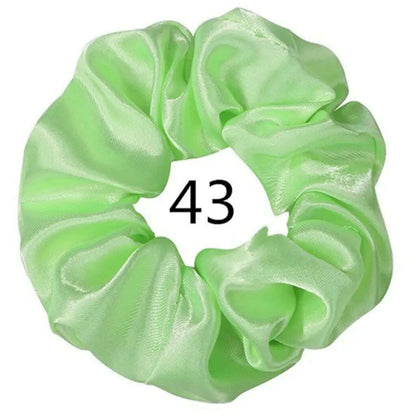 Vintage Satin Scrunchies Hair Bands for Women