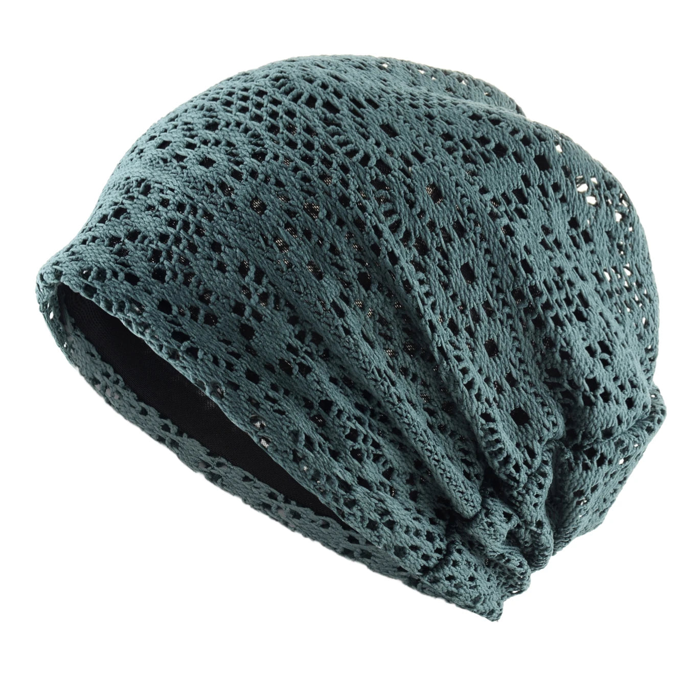 Women's Knitted Lace Lightweight Slouchy Hat Spring Summer Breathable Elegant Design Beanie For Lady Outdoor Casual Outfits
