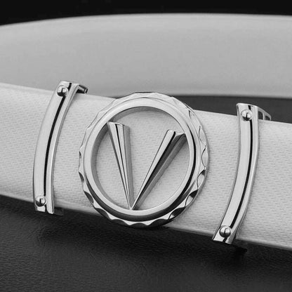 3.3cm Luxury Letter V Designer Leather Belt