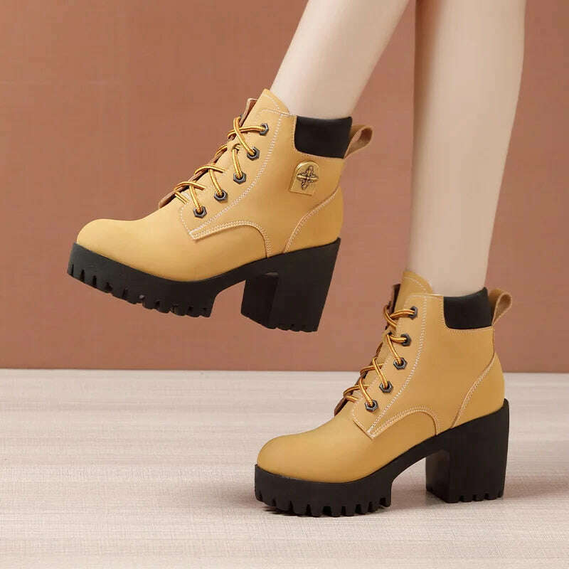 Elegant High Heel Ankle Boots for Women