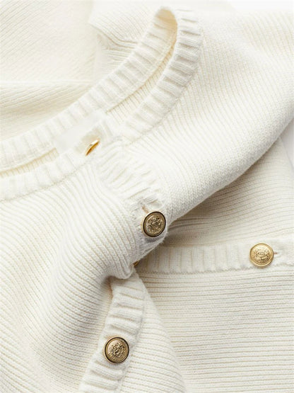 Trendix Elegant Knit Mini Dress Women Street Slim High Waist Short Sleeve Rib Sweater Dresses Vacation Bodycon Knitwear Dress